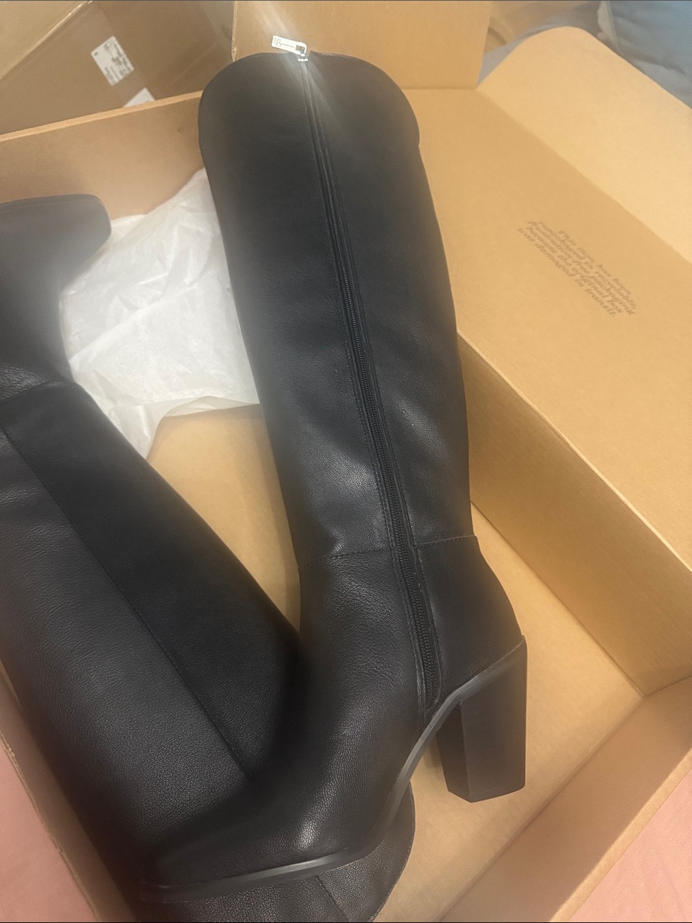 Jessica Simpson Black Over-the-Knee Block Heel Boots